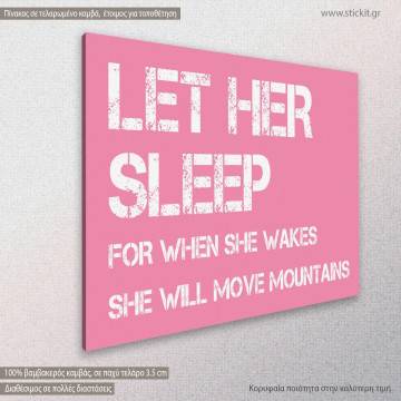 Canvas print Let her sleep.. 2