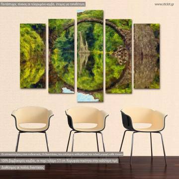 Canvas print Rakotzbrücke, Devil's Bridge five panels