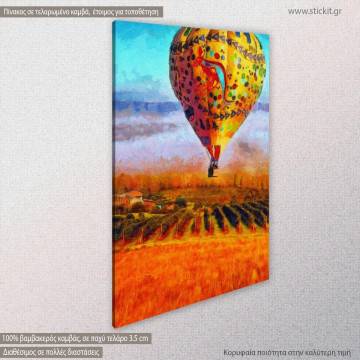 Canvas print Hot air balloon Morning flight View 1 2