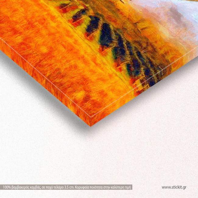 Canvas print Hot air balloon, Morning flight, detail