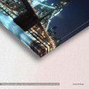 Canvas printNew York, Brooklyn bridge, statue of Liberty, detail