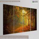 Canvas print Forest memories, four panels, side
