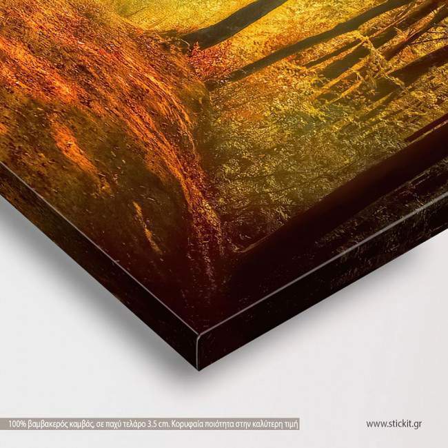 Canvas print Forest memories, four panels