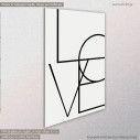 Canvas print Love (vertical), side