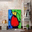 The break of day reart  (original by J. Miro) canvas print