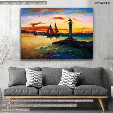 Canvas print, Harbor