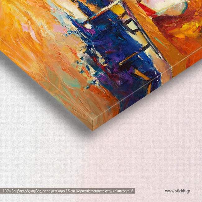 Canvas print, Boats in the river, detail