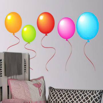 Αυτοκόλλητα τοίχου παιδικά Πολύχρωμα μπαλόνια