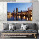 Canvas print Berlin, bridge, Oberbaum bridge