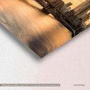 Canvas printNew York bridge, Brooklyn bridge and the Manhattan skyline, detail