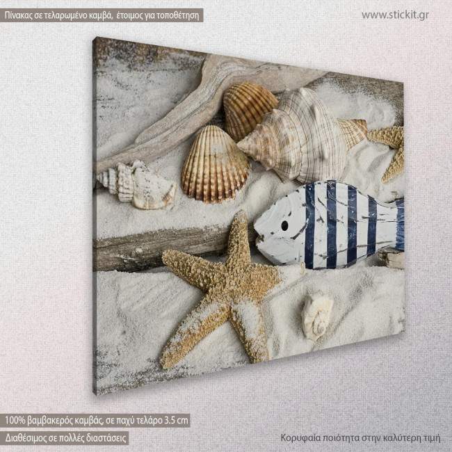 Canvas print Woodfish, side