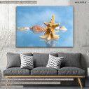 Canvas print, Stars shells sky blue