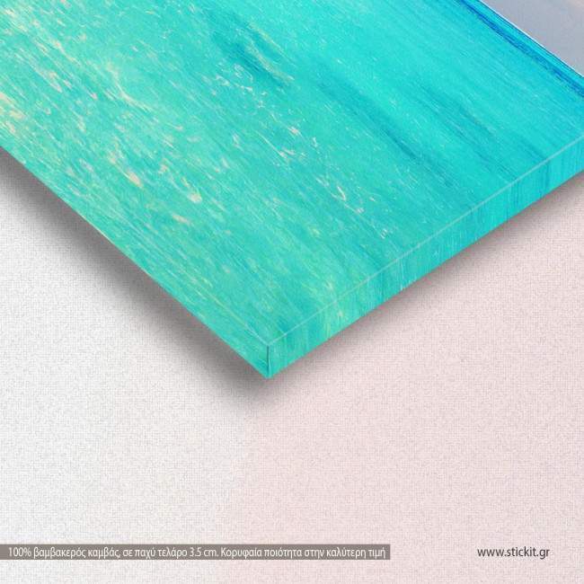 Canvas print Tropic sea bungalows, detail