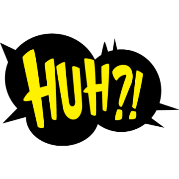 Αυτοκόλλητο τοίχου Huh? 2