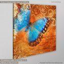 Canvas print, Blue Butterfly, side
