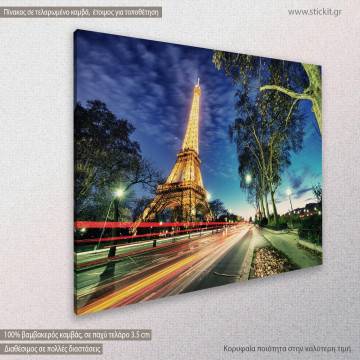 Canvas print Paris, Eiffel Tower by night 2