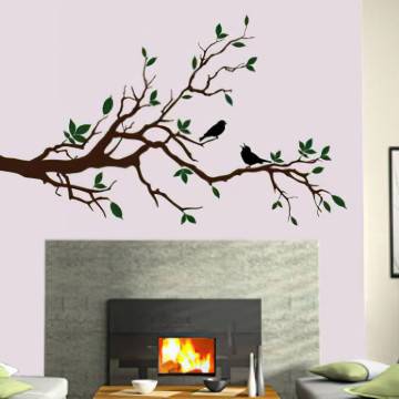 Αυτοκόλλητο τοίχου Πουλάκια που κελαηδούν