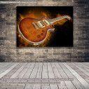 Πίνακας σε καμβά Κιθάρα, Guitar in flames