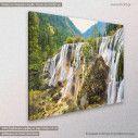 Canvas print, Waterfall in autumn, side