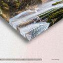 Canvas print, Waterfall in autumn, detail