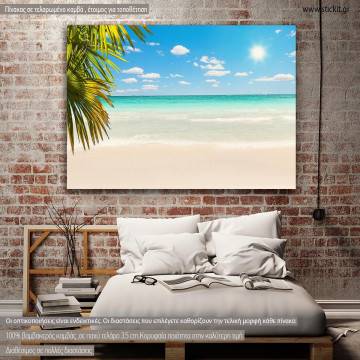 Canvas print, Caribbean beach