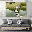 Canvas print, Stone zen path