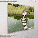 Canvas print, Stone zen path, side