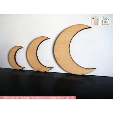 Wooden Moon  decorative figure 2