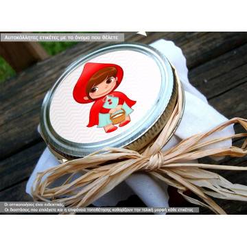 Sticker label red riding hood