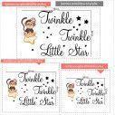 Kids wall stickers girl, Twinkle Twinkle Little star