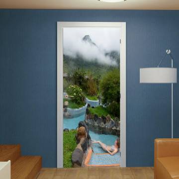 Αυτοκόλλητο πόρτας Highland spa resort