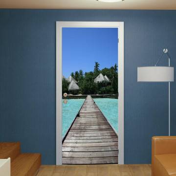 Αυτοκόλλητο πόρτας Maldives