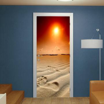 Αυτοκόλλητο πόρτας Desert footprint