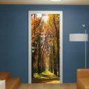 Door sticker Autumn yellow park