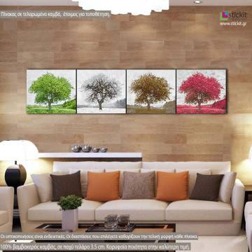 Canvas print Four seasons II, panoramic