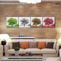 Canvas print Four seasons II, panoramic