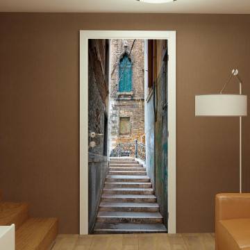 Door sticker Narrow street in Venice