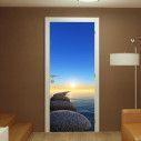 Door sticker Rock and sunrise