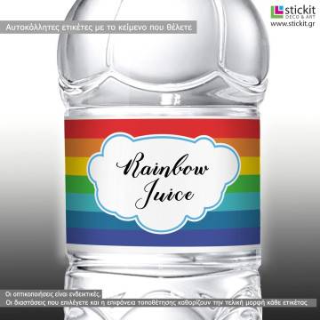 Sticker label Rainbow,  