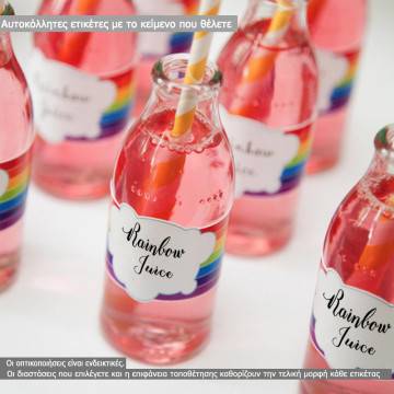 Sticker label Rainbow,   2