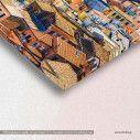 Canvas print city Corfu,  3 panels, detail