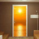 Door sticker Setting sun