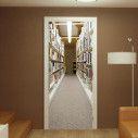 Αυτοκόλλητο πόρτας Library Aisles