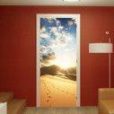 Door sticker Desert footsteps