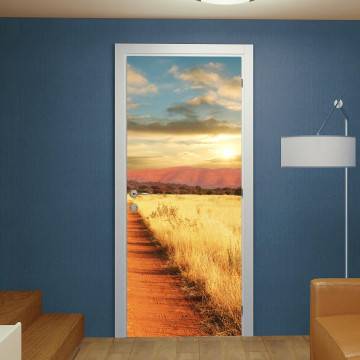 Door sticker African landscapes