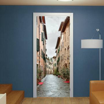 Αυτοκόλλητο πόρτας Streets of Tuscany