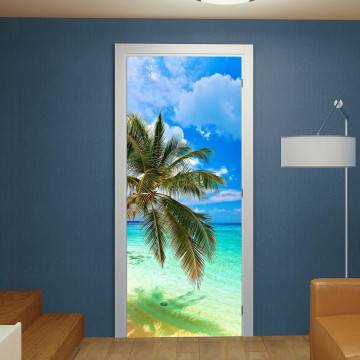 Door sticker Tropical beach