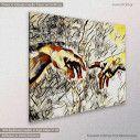 Canvas print The creation of Adam reart II,  (original by Michelangelo), reproduction, side