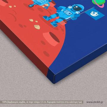 Kids canvas print Astronaut on Mars 2