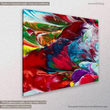 Πίνακας σε καμβά Abstract painting X Καμβάς τελαρωμένος Όψη 1 2